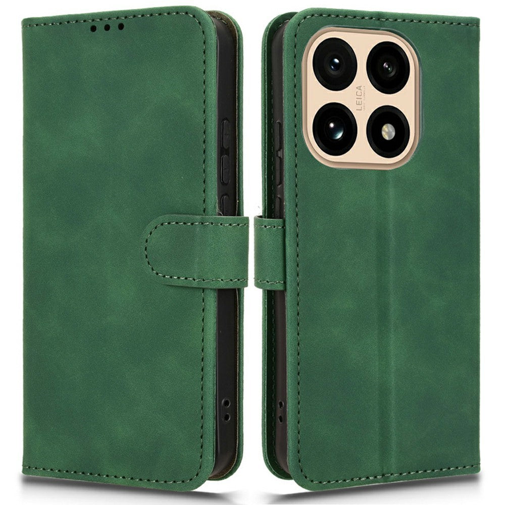 For Xiaomi 15T Leather Case Skin Feel Anti Drop Wallet Flip Phone Cover