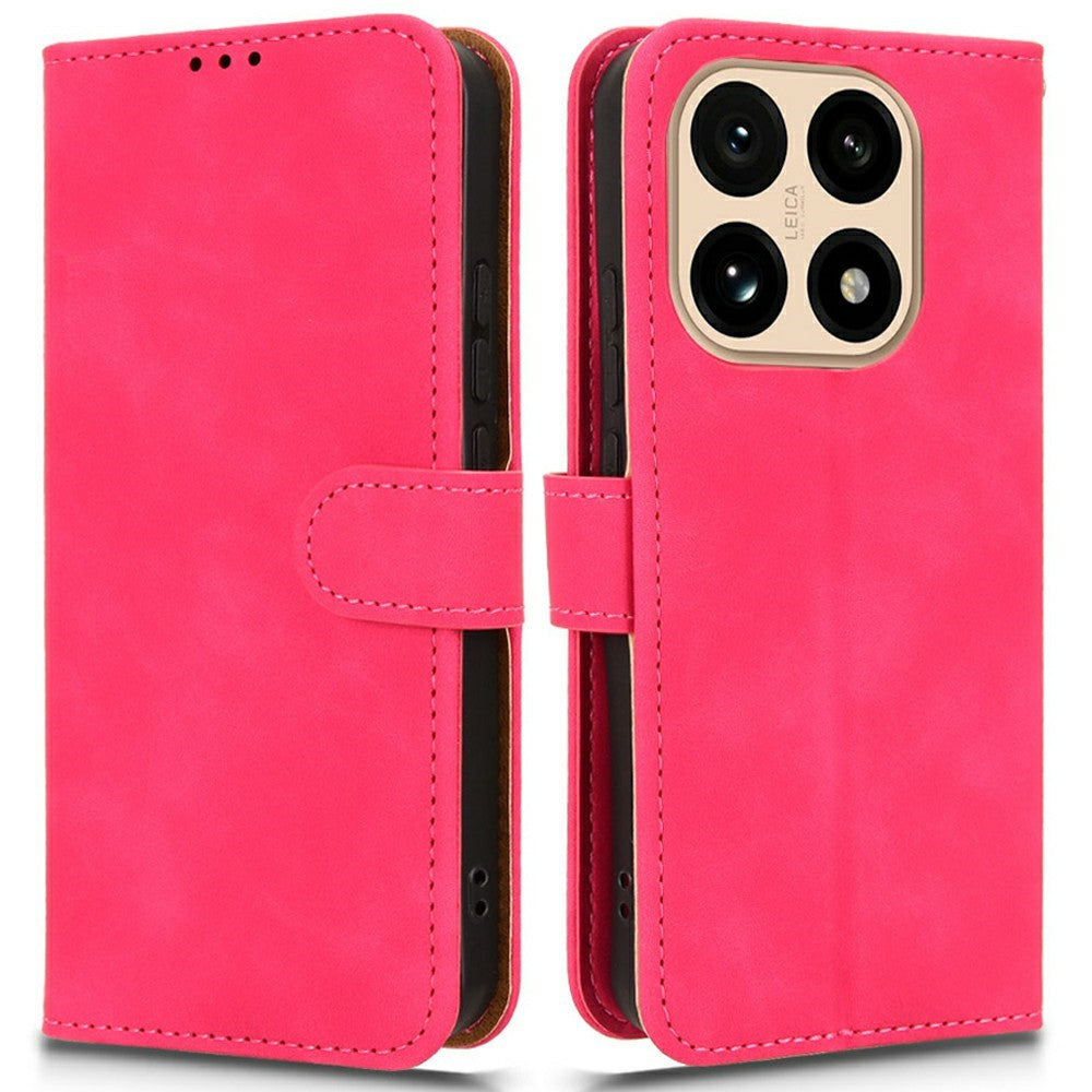 For Xiaomi 15T Leather Case Skin Feel Anti Drop Wallet Flip Phone Cover