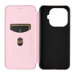 For Xiaomi 15T Pro Case Carbon Fiber Texture Drop-Proof PU Leather Phone Cover