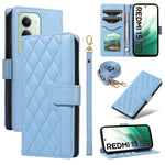 Xiaomi Redmi 15 4G (EU) (171mm) Plånboksfodral Rhombus Lädermobilfodral med Rem