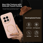OnePlus 13 mobilskal Kolfiber Texturerat Elektropläterat TPU Bakstycke