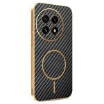 OnePlus 13 mobilskal Kolfiber Texturerat Elektropläterat TPU Bakstycke