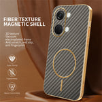 OnePlus Ace 2V / Nord 3 5G mobilskal Kolfiber Texturerad Elektropläterad TPU Baksida