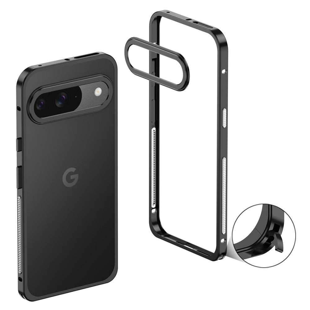 For Google Pixel 10 / 10 Pro Bumper Cases Metal Frame Heat Dissipation Cover with Lens Protector