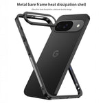 For Google Pixel 10 / 10 Pro Bumper Cases Metal Frame Heat Dissipation Cover with Lens Protector