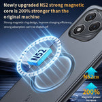 For Honor 400 Lite 5G Magnetic Case Leather Coated TPU + PC Phone Cover