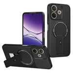 Phone Case For Oppo A5 Pro 4G (Global) / A5 Pro 5G (Global) / A5 Energy 5G (China) Carbon Fiber Texture PC + TPU Cover with Kickstand