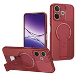 Phone Case For Oppo A5 Pro 4G (Global) / A5 Pro 5G (Global) / A5 Energy 5G (China) Carbon Fiber Texture PC + TPU Cover with Kickstand