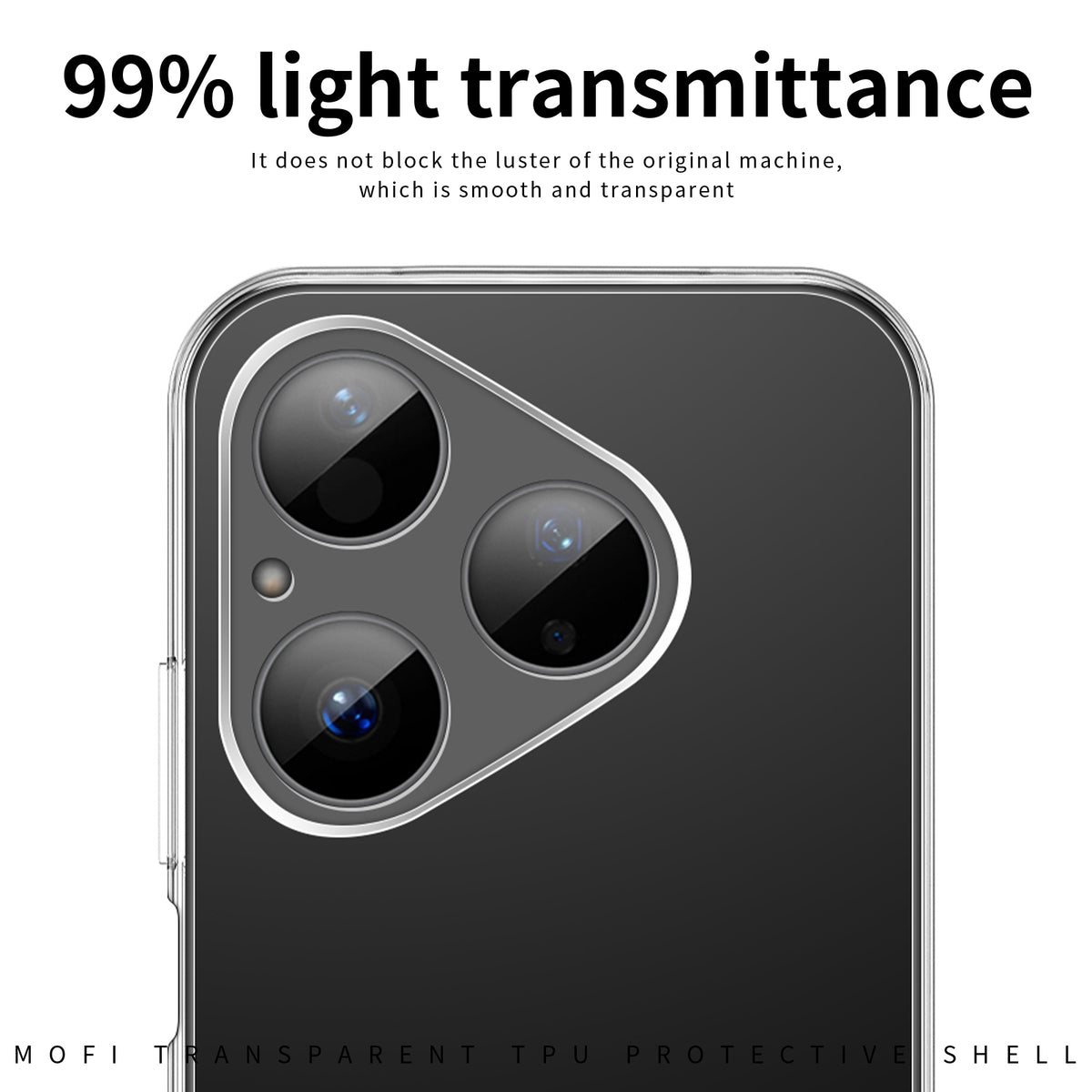 MOFI For Huawei Pura 80 Clear Phone Case  Ultra-Thin TPU Phone Back Cover