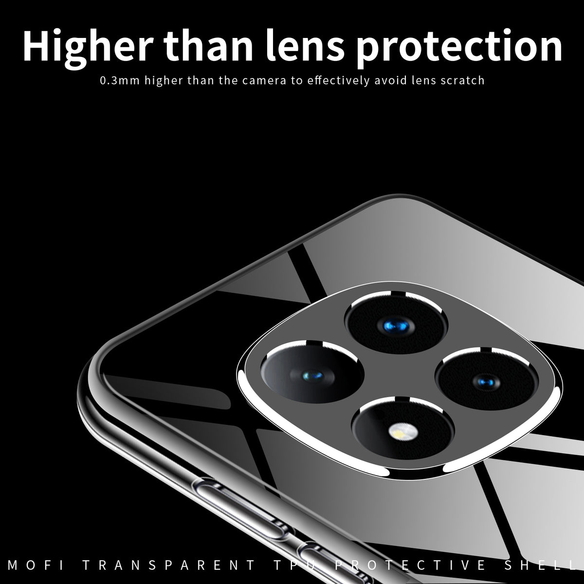MOFI For Xiaomi Poco M8 Pro 5G / Redmi Note 15 Pro+ 5G (Global) Clear Phone Case  Ultra-Thin TPU Phone Back Cover