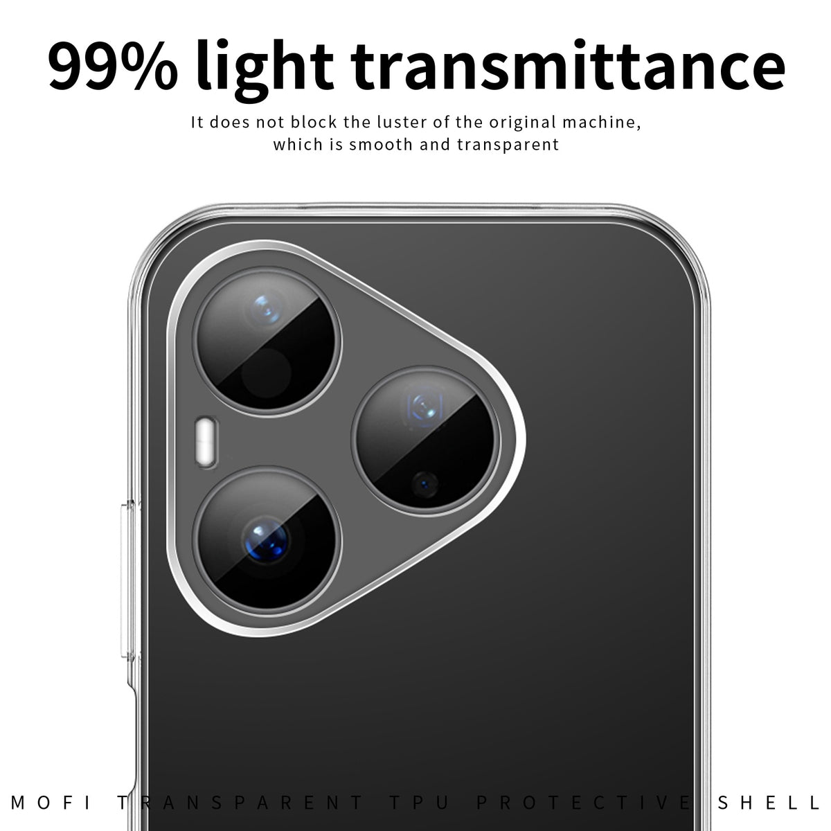 MOFI For Huawei Pura 80 Pro+ / Huawei Pura 80 Pro Clear Phone Case  Ultra-Thin TPU Phone Back Cover