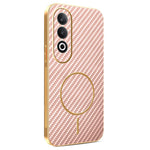 For OnePlus Nord CE4 5G / Oppo K12 Phone Case Carbon Fiber Textured Electroplated TPU Back Cover