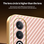 For OnePlus Nord CE4 5G / Oppo K12 Phone Case Carbon Fiber Textured Electroplated TPU Back Cover