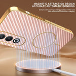 For OnePlus Nord CE4 5G / Oppo K12 Phone Case Carbon Fiber Textured Electroplated TPU Back Cover