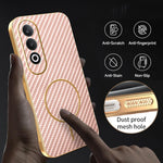 For OnePlus Nord CE4 5G / Oppo K12 Phone Case Carbon Fiber Textured Electroplated TPU Back Cover