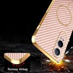 OnePlus Nord CE4 Lite 5G / Oppo K12x 5G (Kina) mobilcover med kulfiberstruktur, galvaniseret TPU-bagside