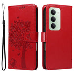 For Xiaomi Redmi 15 4G (EU) (171mm) Phone Case with Stand Cat Tree Pattern Leather Wallet Mobile Cover