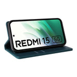 YIKATU För Xiaomi Redmi 15 4G (EU) (171mm) Mobilskal Magnetisk Stängning PU Läder Mobilskal