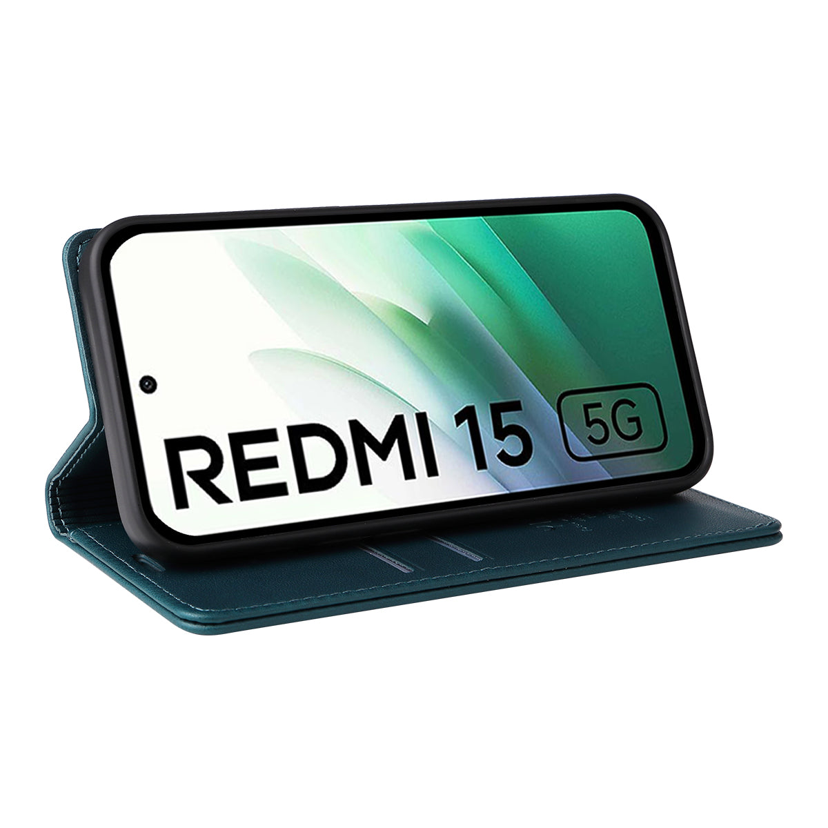 YIKATU För Xiaomi Redmi 15 4G (EU) (171mm) Mobilskal Magnetisk Stängning PU Läder Mobilskal