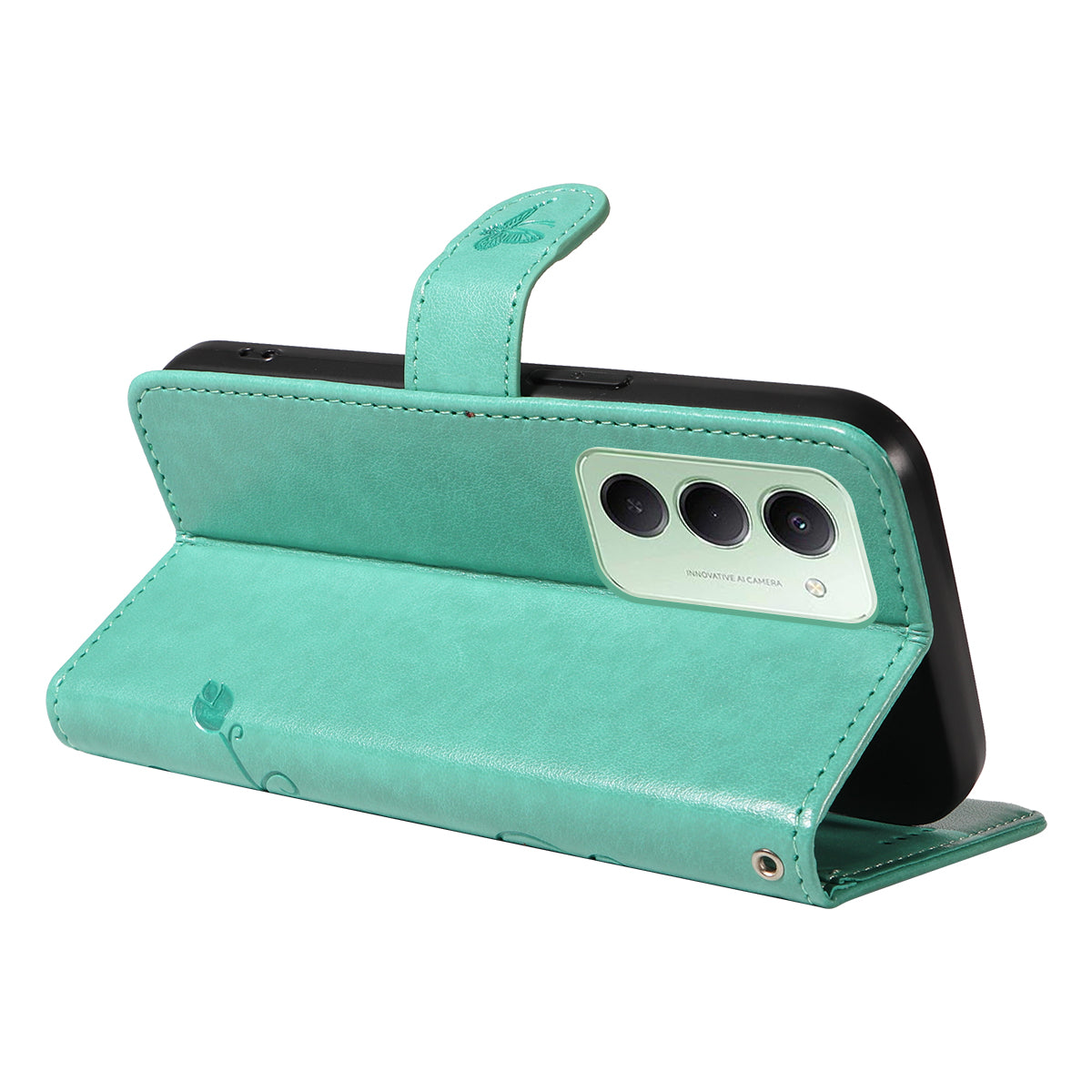 For Xiaomi Redmi 15 4G (EU) (171mm) PU Leather Cases Flower Pattern Wallet Stand Phone Cover with Strap
