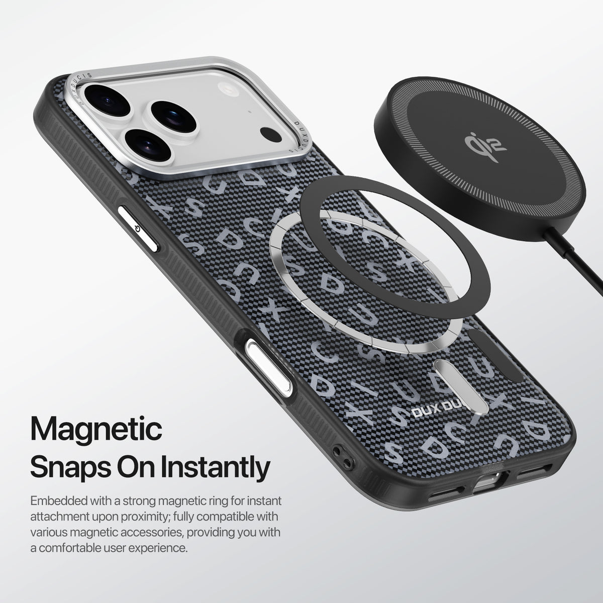 DUX DUCIS For iPhone 17 Pro Case  Moro Series Compatible with MagSafe UV Pattern Leather + PC + TPU Phone Cover