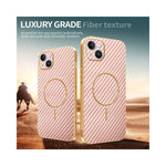 For iPhone 14 Plus Phone Case Carbon Fiber Textured Electroplated TPU Back Cover