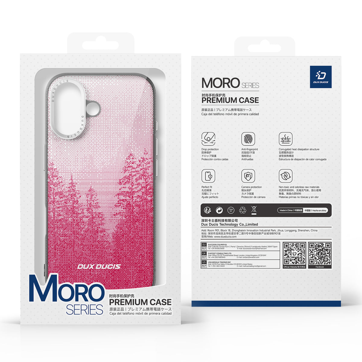 DUX DUCIS For iPhone 17 Case  Moro Series Compatible with MagSafe UV Pattern Leather + PC + TPU Phone Cover