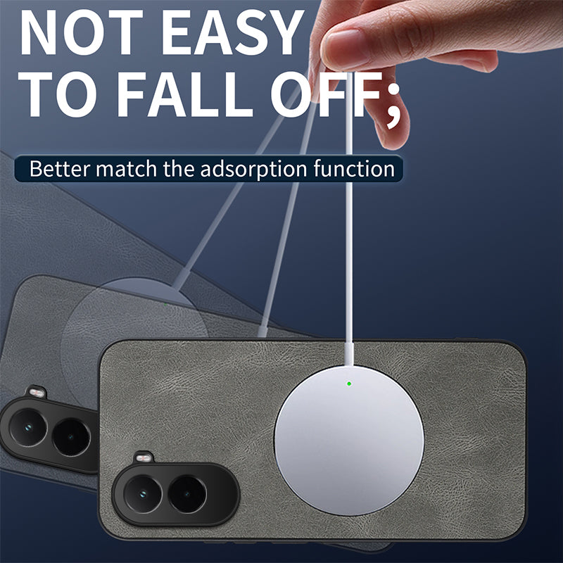 WANLONFENG For Xiaomi Poco M7 Plus 5G / M7 4G (169mm) Magnetic Case  SD Series PC TPU Phone Cover with 2Pcs Screen Film