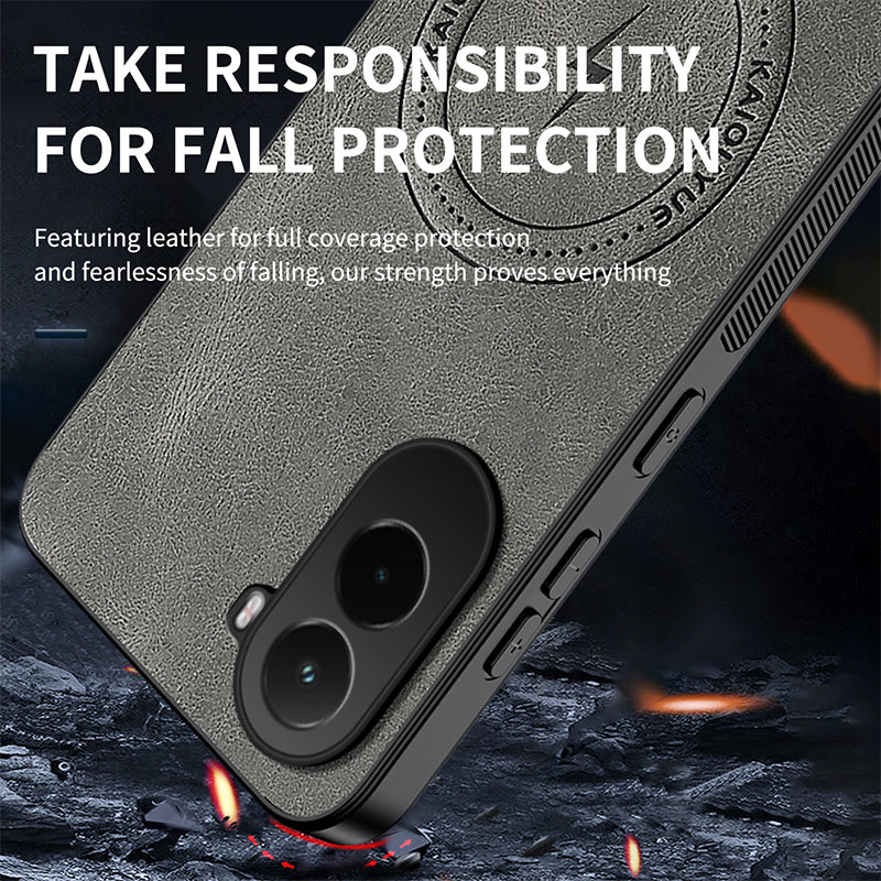 WANLONFENG For Xiaomi Poco M7 Plus 5G / M7 4G (169mm) Magnetic Case  SD Series PC TPU Phone Cover with 2Pcs Screen Film