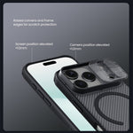 NILLKIN Camshield Pro Magnetic Series For iPhone 18 Pro Max / 17 Pro Max Case TPU + PC Clear Black Phone Cover with Camera Slider