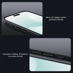 NILLKIN Camshield Pro Magnetic Series For iPhone 18 Pro Max / 17 Pro Max Case TPU + PC Clear Black Phone Cover with Camera Slider
