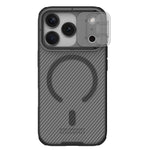NILLKIN Camshield Pro Magnetic Series For iPhone 18 Pro Max / 17 Pro Max Case TPU + PC Clear Black Phone Cover with Camera Slider