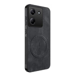 WANLONFENG For Xiaomi Poco M7 Pro 5G Magnetic Case  SD1 Series Nappa Texture PC TPU Phone Cover