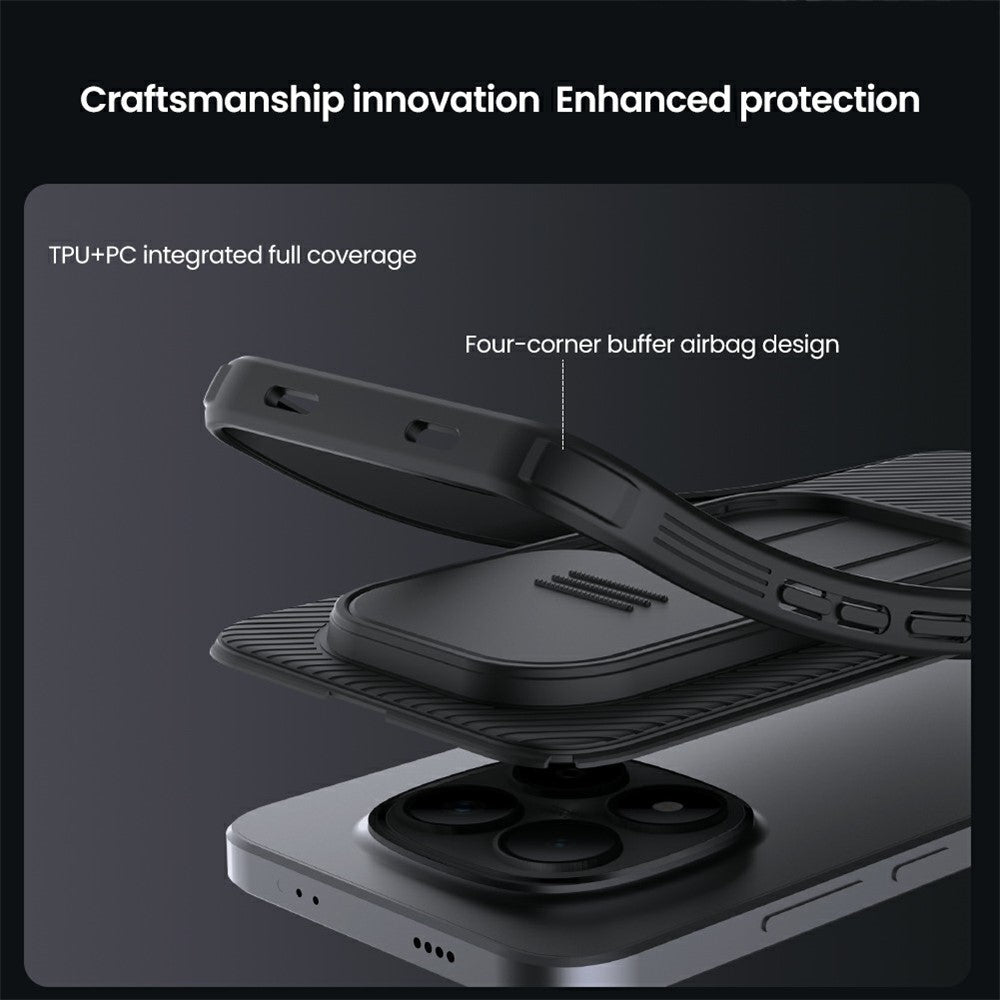NILLKIN Camshield Pro Series for Xiaomi Redmi Note 15 Pro 5G (Global) Case PC + TPU Phone Cover with Camera Slider