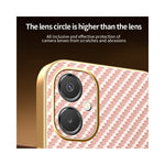 Phone Case For Samsung Galaxy A06 5G / F06 5G / M05 4G / M06 5G Carbon Fiber Textured Electroplated TPU Back Cover
