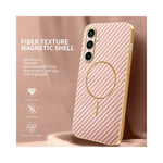 For Samsung Galaxy S25 FE Phone Case Carbon Fiber Textured Electroplated TPU Back Cover