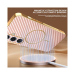 For Samsung Galaxy S24+ Phone Case Carbon Fiber Textured Electroplated TPU Back Cover