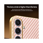 For Samsung Galaxy S24+ Phone Case Carbon Fiber Textured Electroplated TPU Back Cover