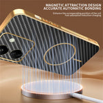 For Xiaomi Redmi 13C 4G / Poco C65 4G Phone Case Carbon Fiber Textured Electroplated TPU Back Cover
