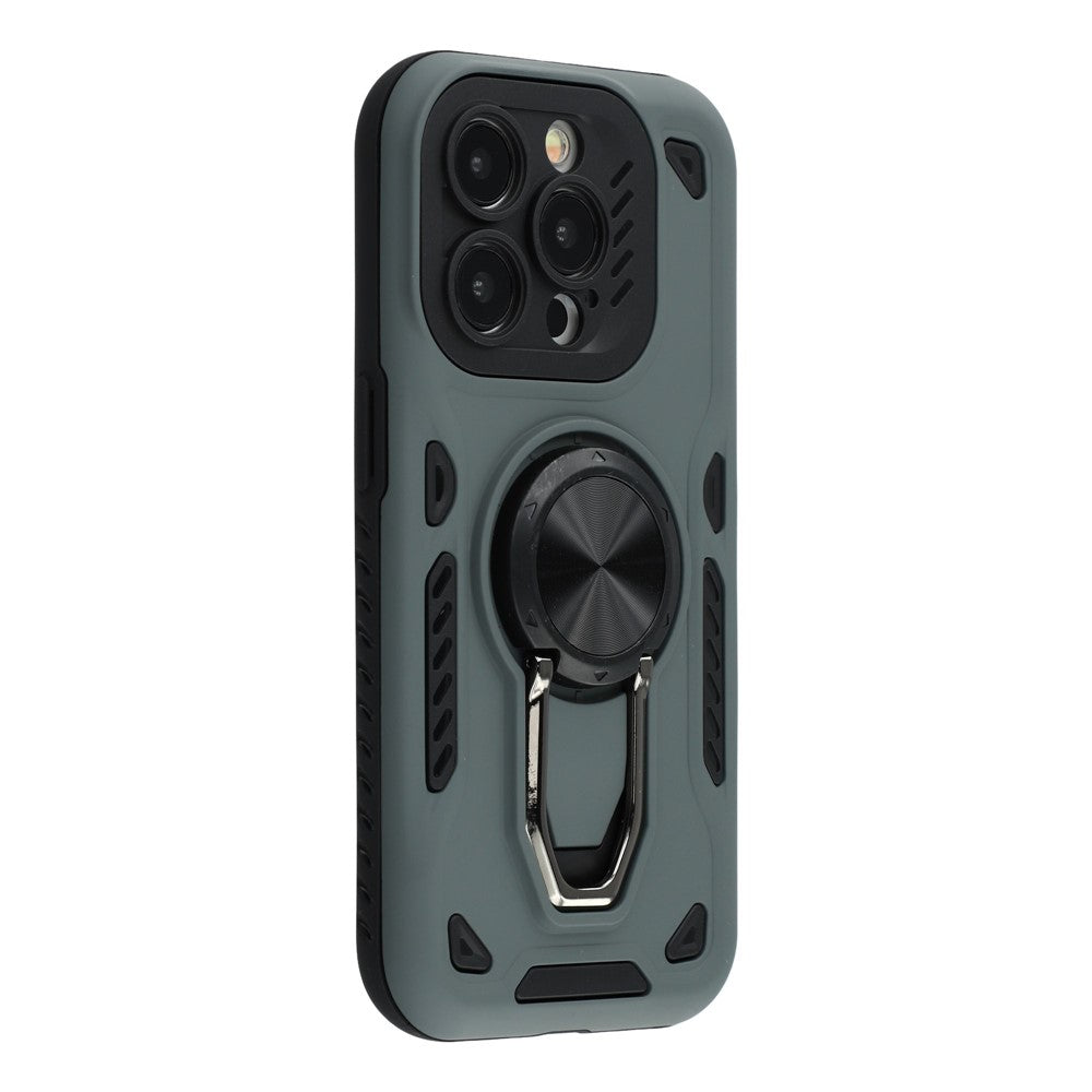 For iPhone 14 Pro Max Case with Kickstand Shockproof TPU + PC Phone Back Cover