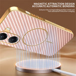 For Xiaomi Poco X7 Pro 5G / Redmi Turbo 4 5G Phone Case Carbon Fiber Textured Electroplated TPU Back Cover