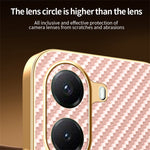For Xiaomi Poco X7 Pro 5G / Redmi Turbo 4 5G Phone Case Carbon Fiber Textured Electroplated TPU Back Cover