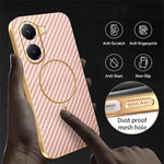 For Xiaomi Poco X7 Pro 5G / Redmi Turbo 4 5G Phone Case Carbon Fiber Textured Electroplated TPU Back Cover