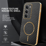 For Xiaomi Redmi 15 4G (EU) (171mm) Phone Case Carbon Fiber Textured Electroplated TPU Back Cover