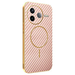 For Xiaomi Redmi K80 5G / Poco F7 Pro 5G Phone Case Carbon Fiber Textured Electroplated TPU Back Cover
