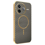 For Xiaomi Redmi K80 5G / Poco F7 Pro 5G Phone Case Carbon Fiber Textured Electroplated TPU Back Cover