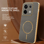 Phone Case For Xiaomi Redmi Note 13 Pro 5G / Poco X6 5G / X6 Neo 5G Carbon Fiber Textured Electroplated TPU Back Cover