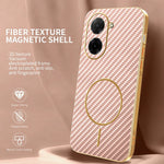 For Xiaomi Redmi A5 NFC (EU) (173.45mm) Phone Case Carbon Fiber Textured Electroplated TPU Back Cover