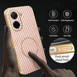 For Xiaomi Redmi A5 NFC (EU) (173.45mm) Phone Case Carbon Fiber Textured Electroplated TPU Back Cover