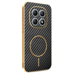 For Xiaomi Poco M8 5G / Redmi Note 15 5G (Global) / 15 4G (Global) Phone Case Carbon Fiber Textured Electroplated TPU Back Cover